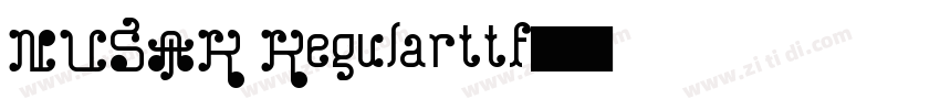 NUSAR Regularttf字体转换